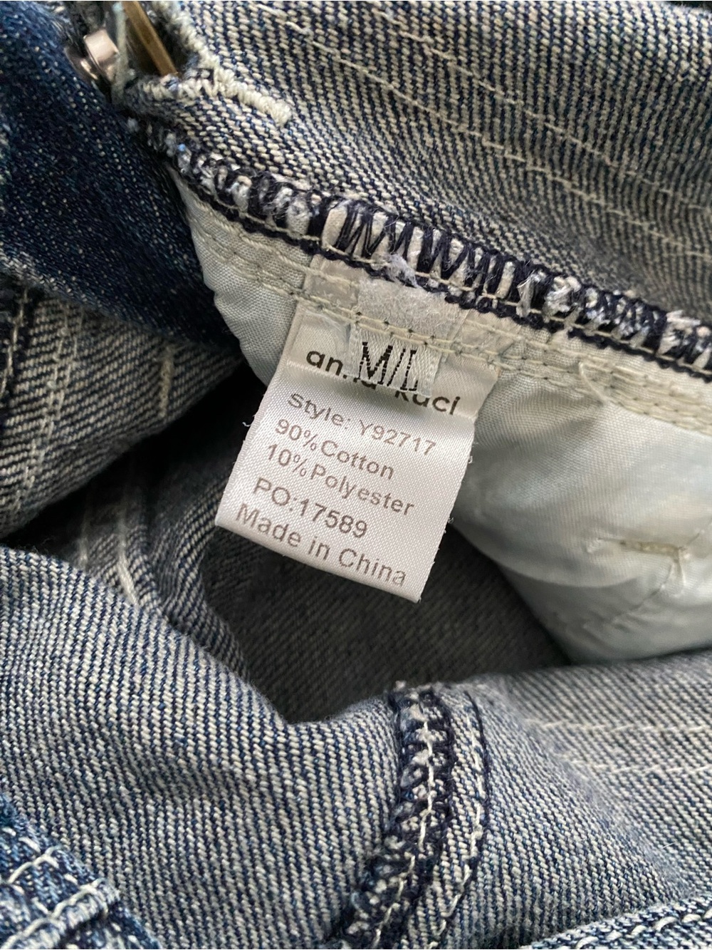 anna-kaci Vintage Style Denim Overalls. M. - Picture 9 of 10